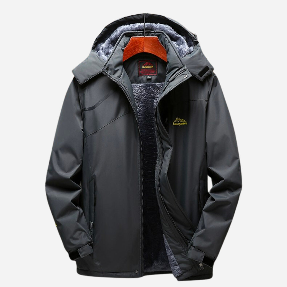 Veste Imperméable Homme Doublée Polaire