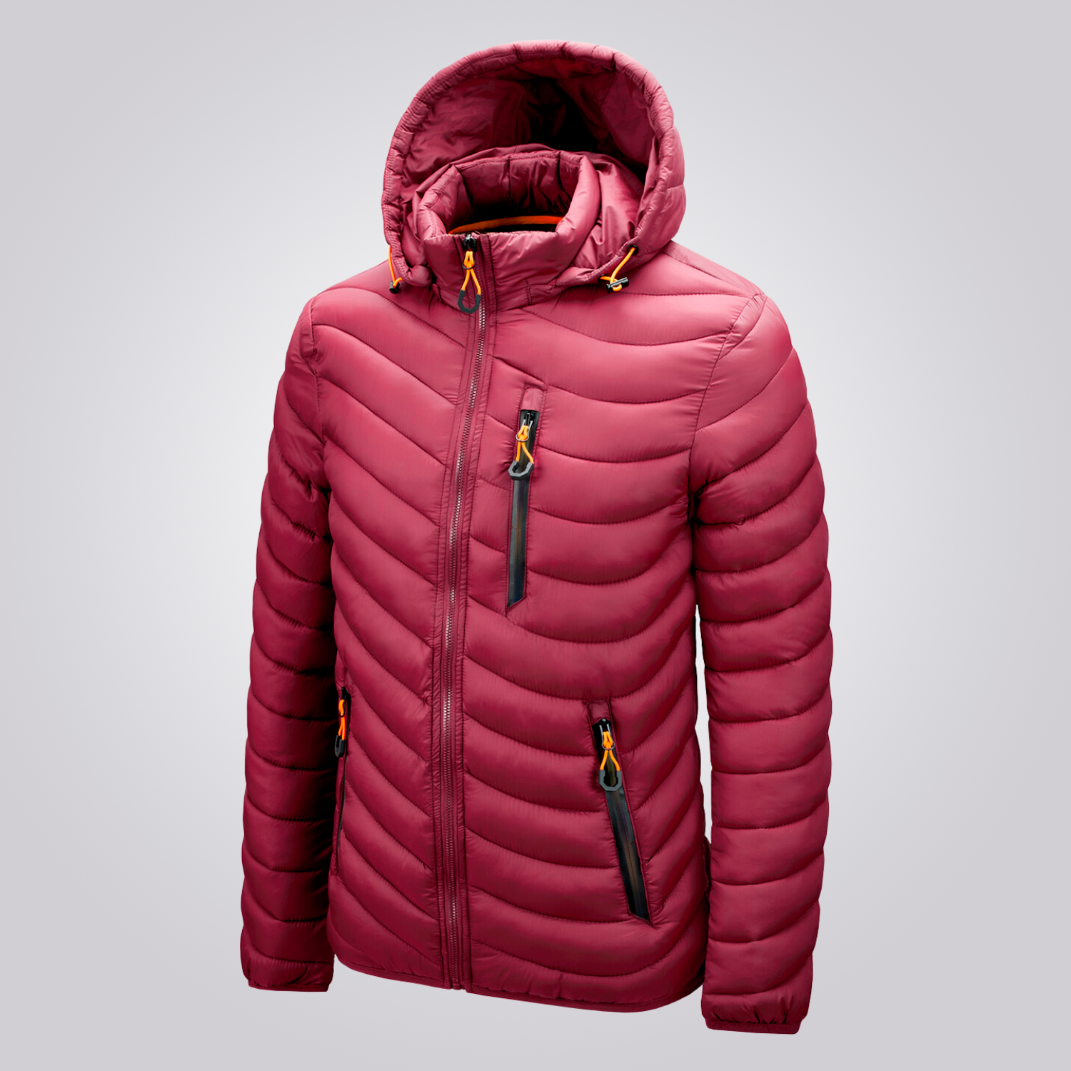 Veste Puffer Homme à Capuche Amovible