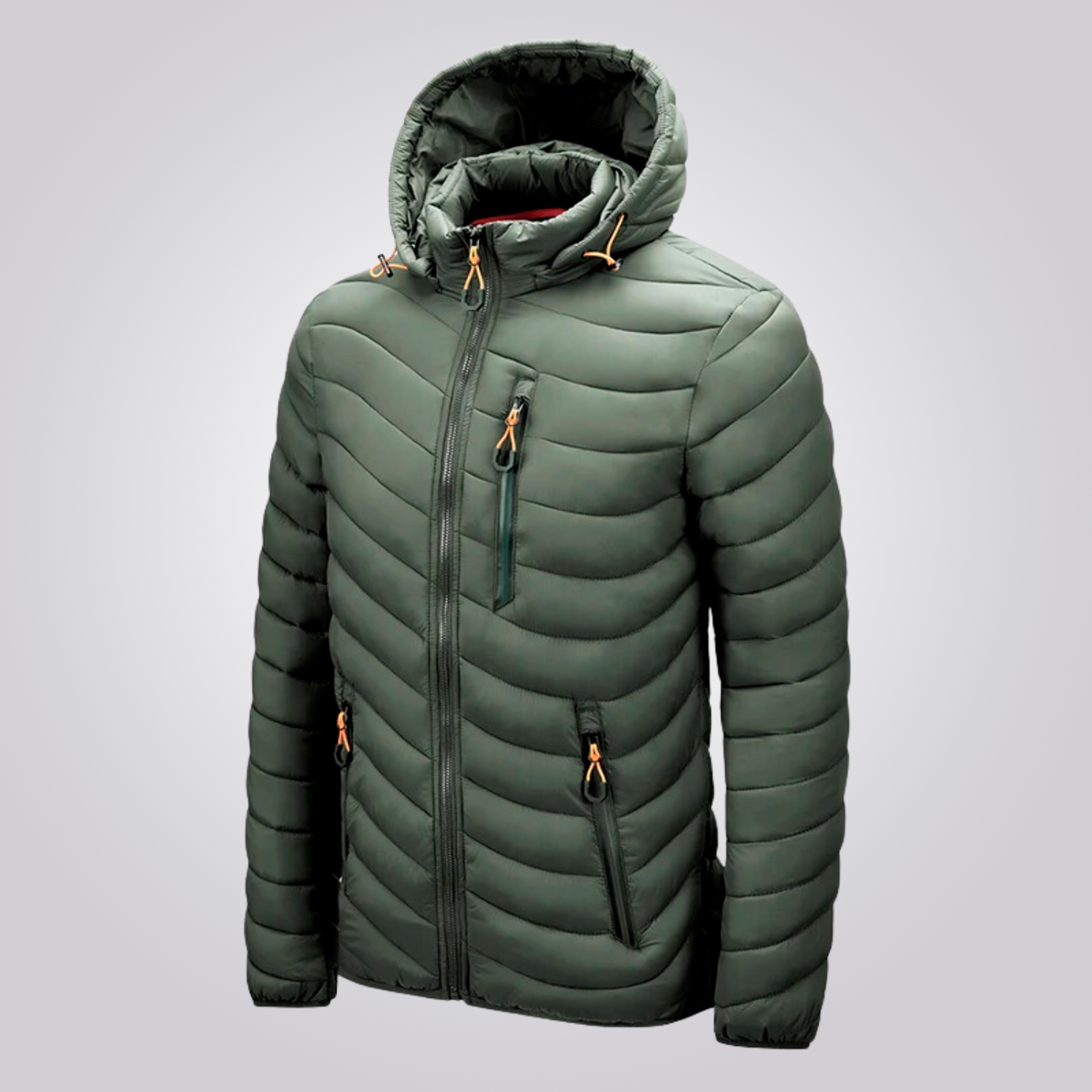 Veste Puffer Homme à Capuche Amovible