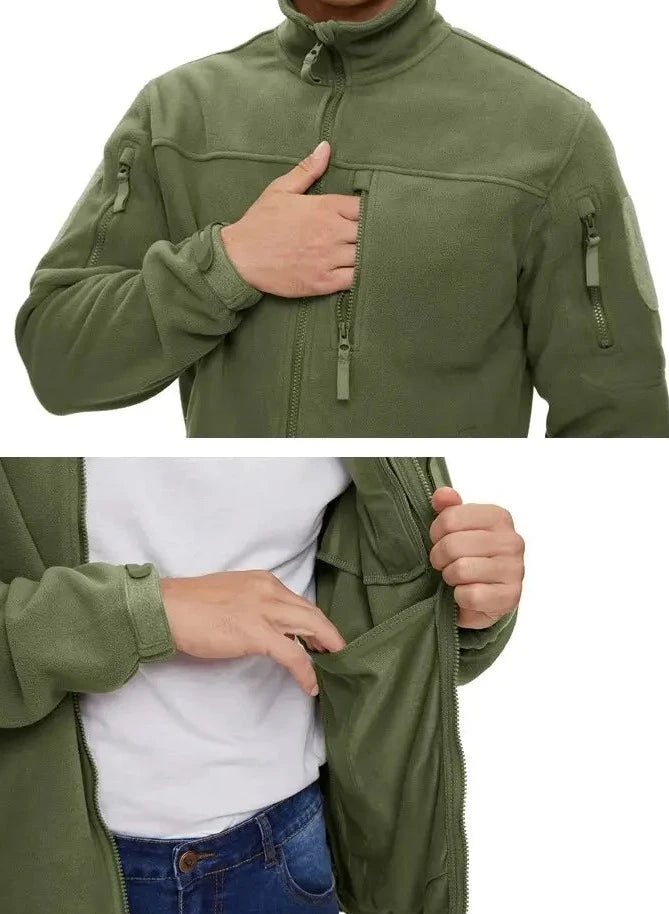 Veste Militaire Homme en Polaire