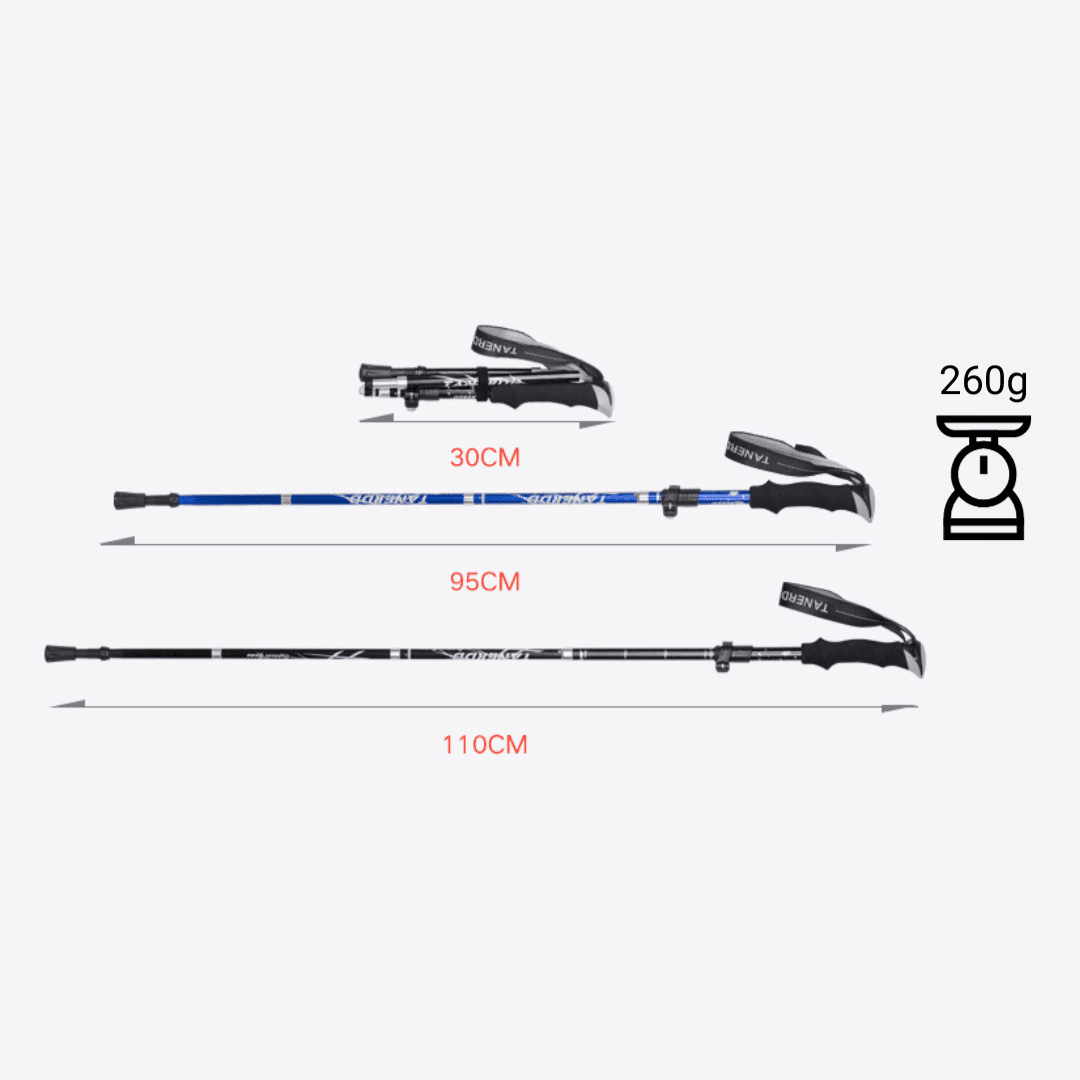 Bâton de Randonnée Portable - 30 Cm