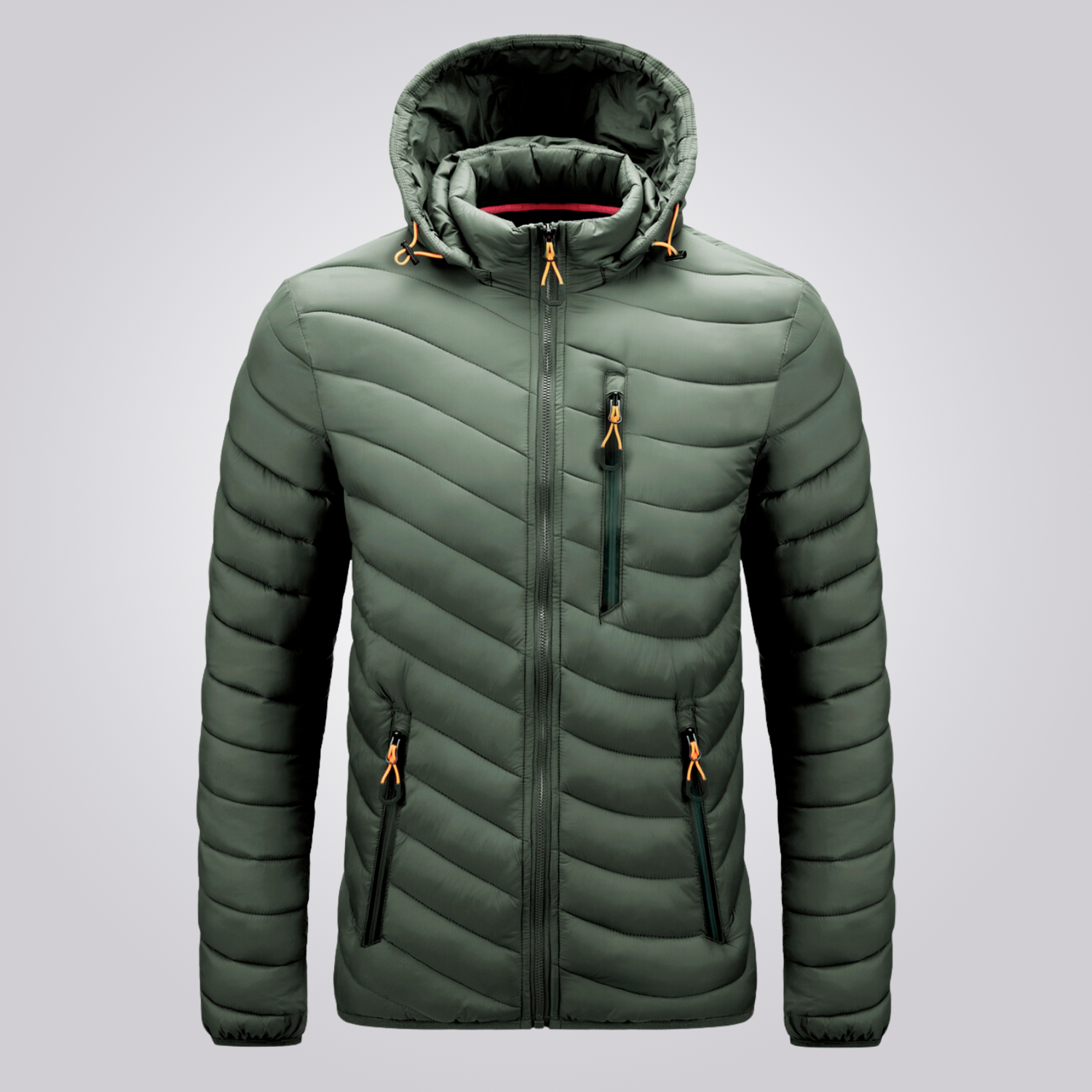 Veste Puffer Homme à Capuche Amovible