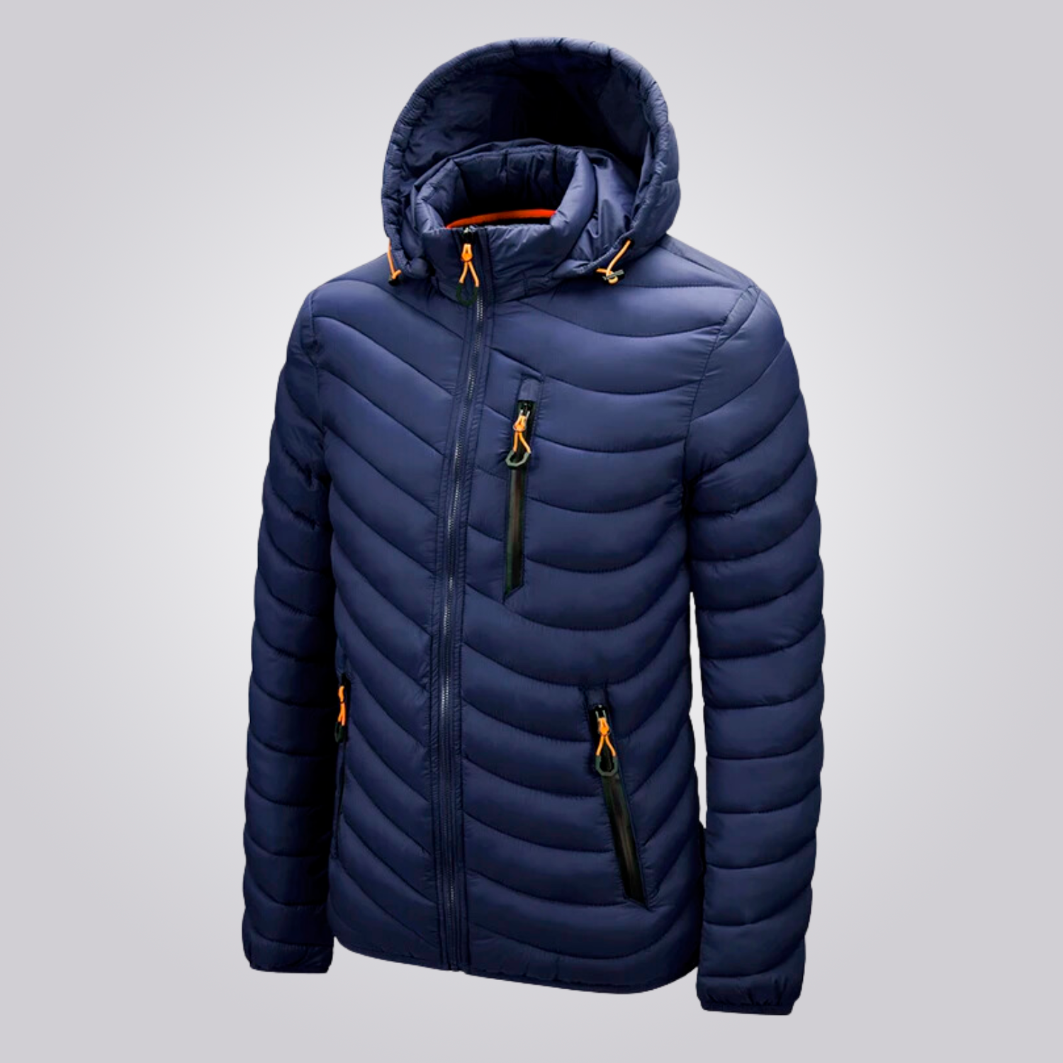 Veste Puffer Homme à Capuche Amovible