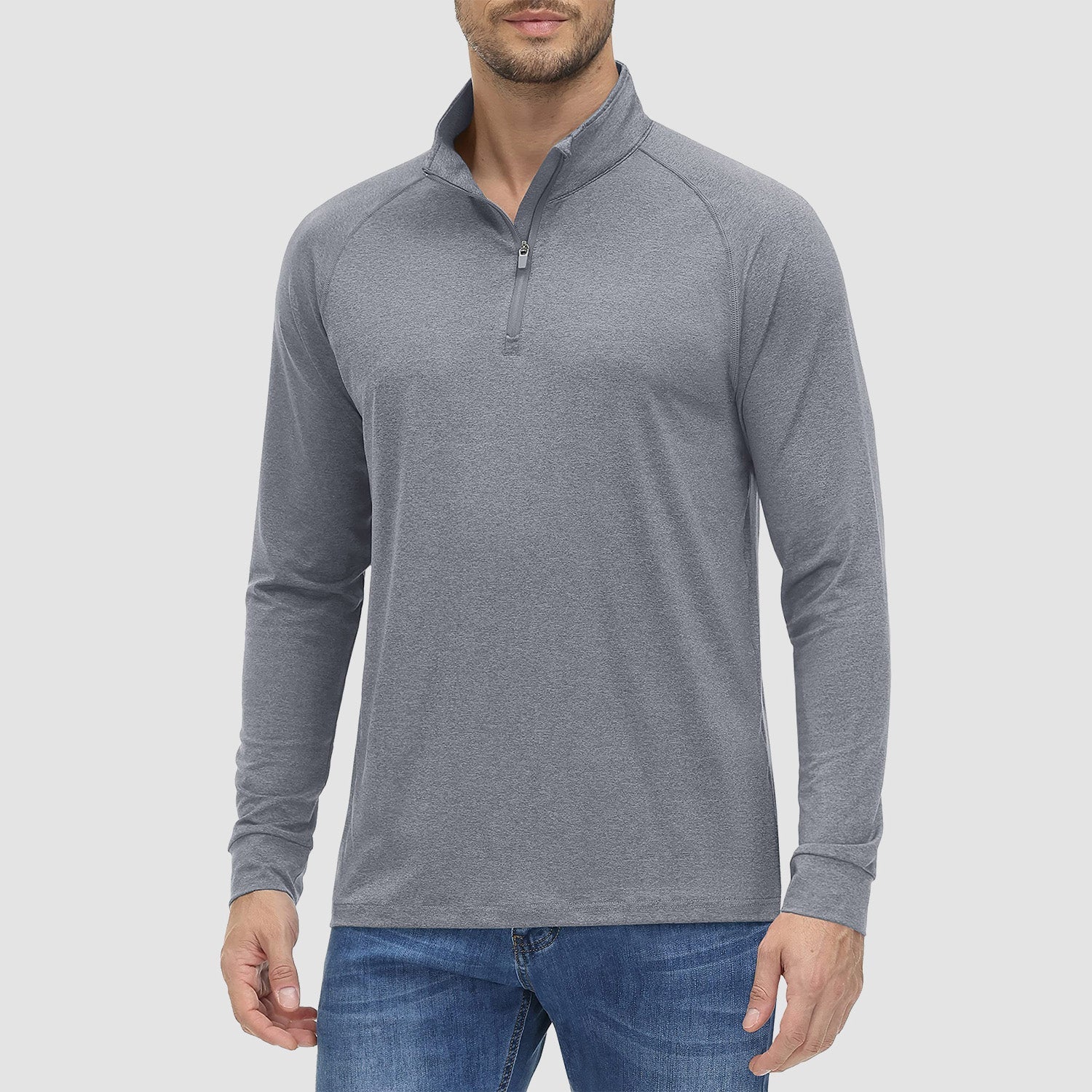 Chemise Homme Col Zippé Anti-UV+