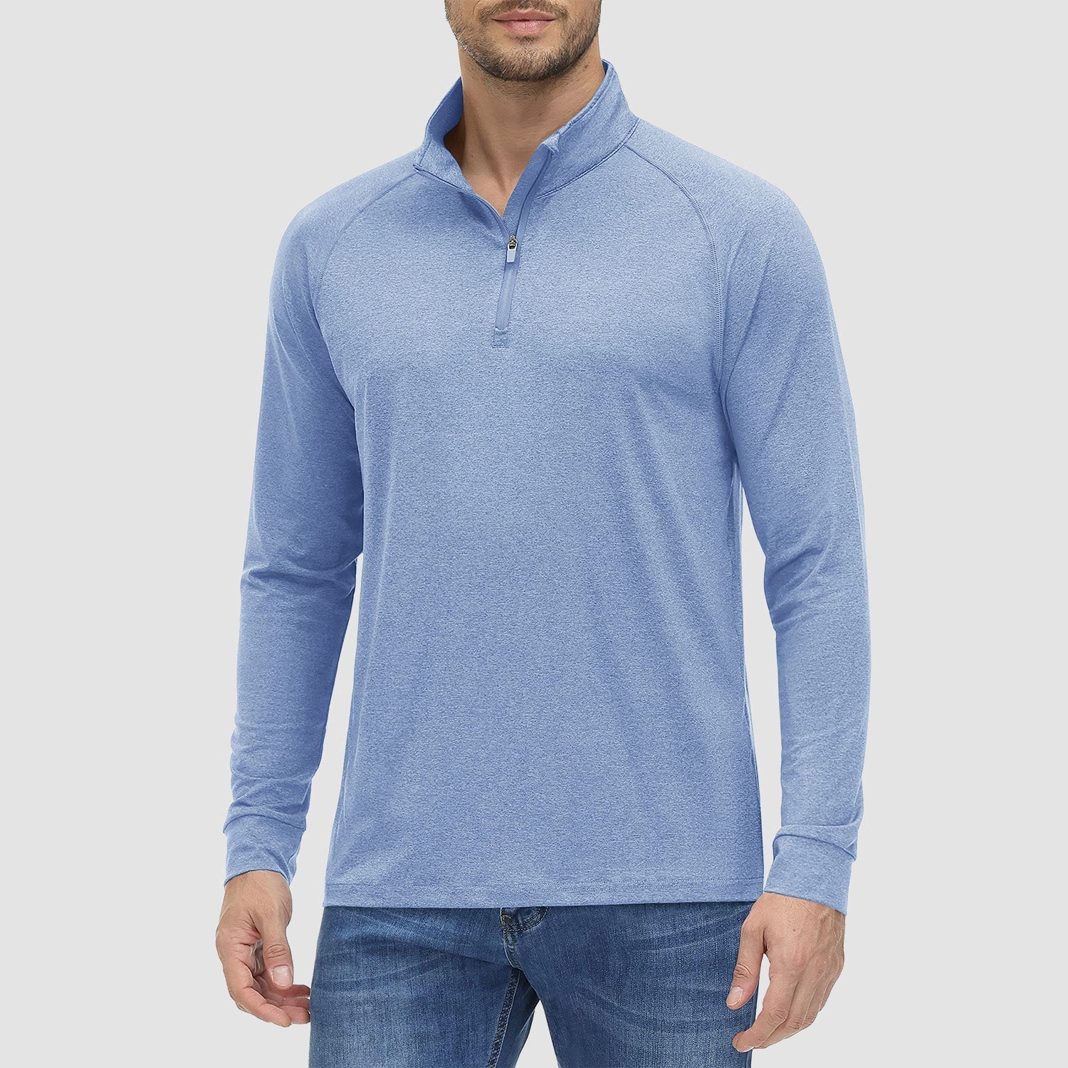 Chemise Homme Col Zippé Anti-UV+